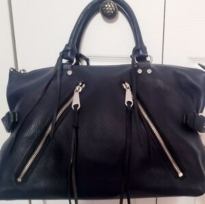 Stylish Rebecca Minkoff Blue Leather Handbag